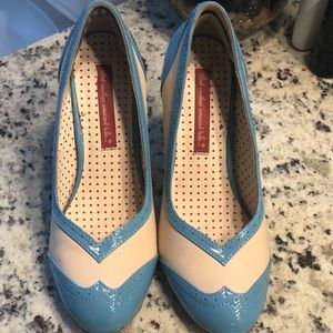 Beautiful doll pastel blue shoes